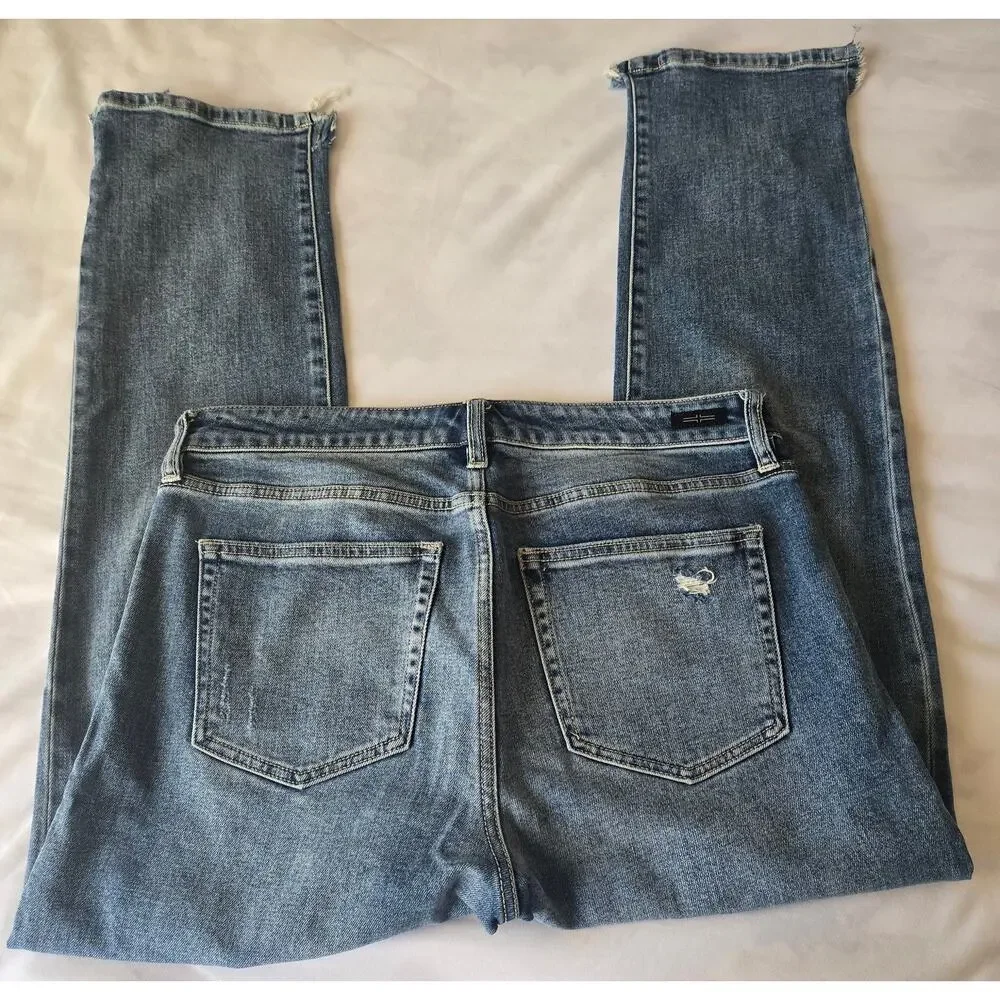 LIVERPOOL Los Angeles 'The Girlfriend" Straight Leg Blue Jeans 30/10 - Picture 7 of 12